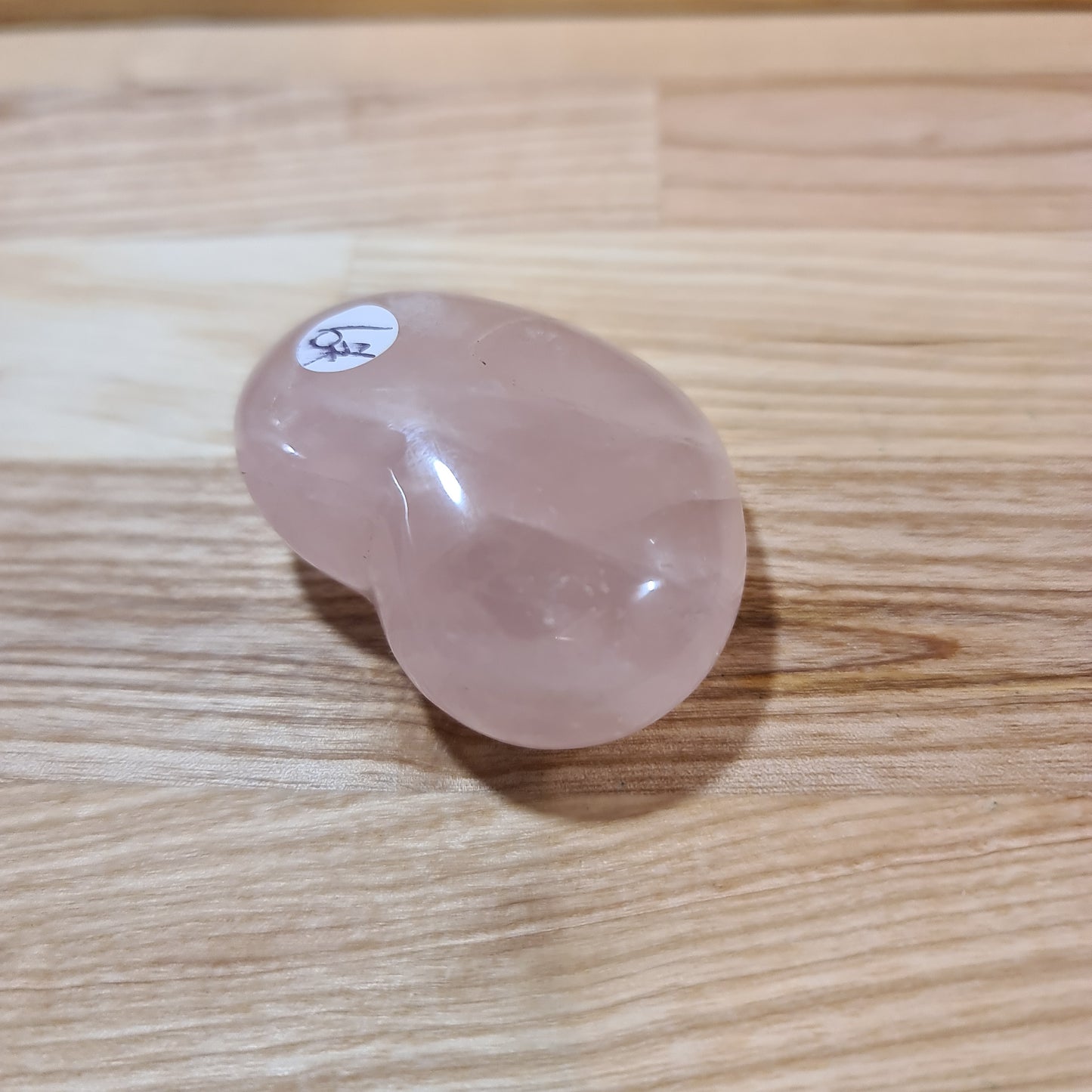 Rose Quartz Puffy Heart