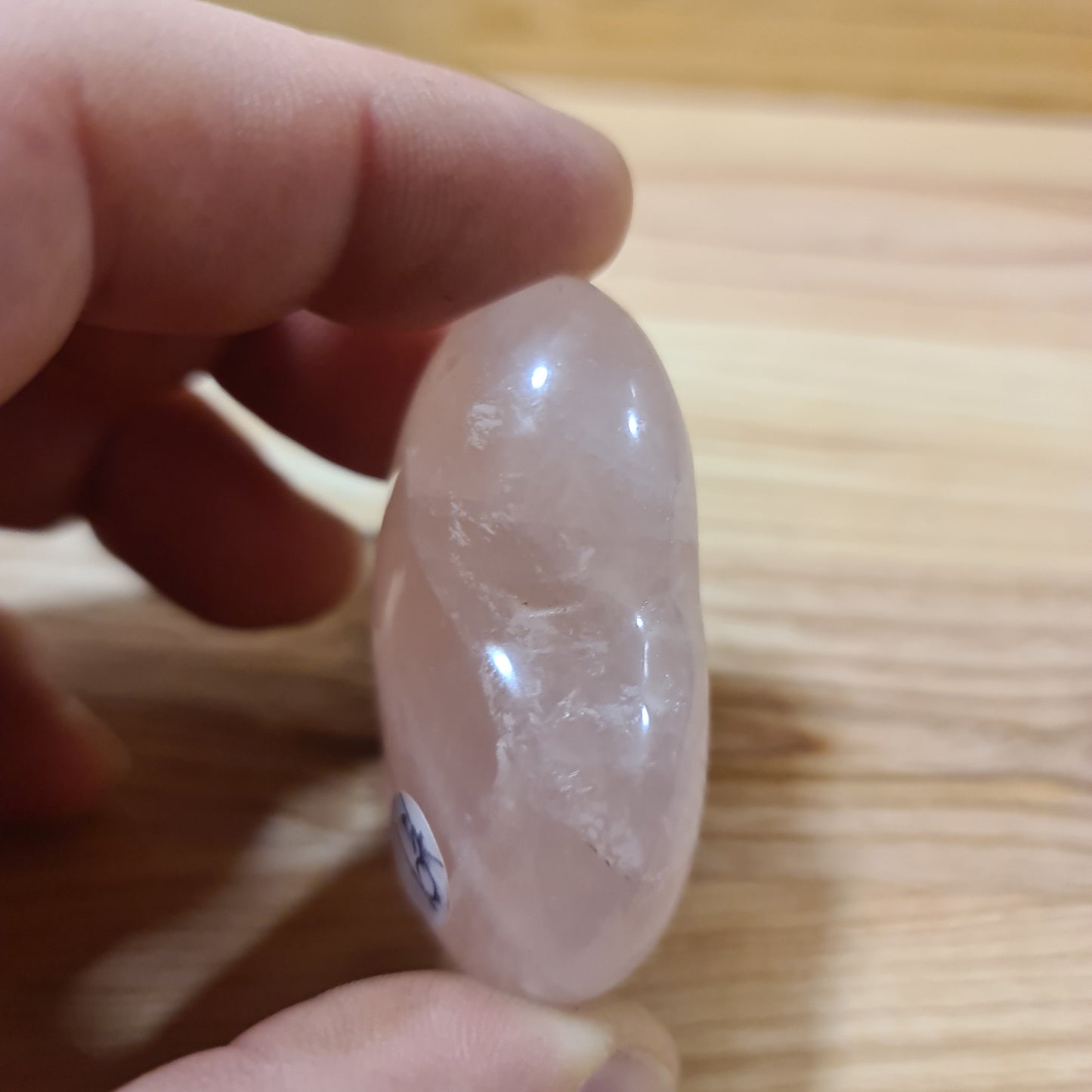 Rose Quartz Puffy Heart
