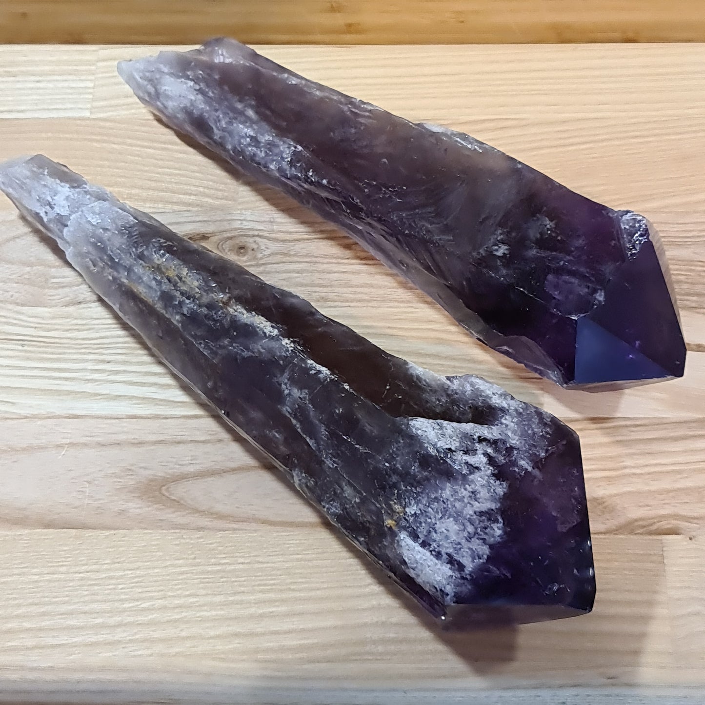 Amethyst 'Elestial' Torches