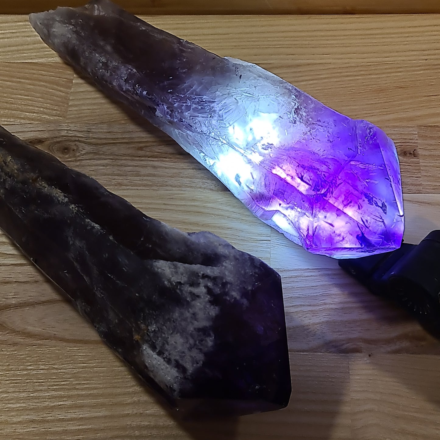 Amethyst 'Elestial' Torches