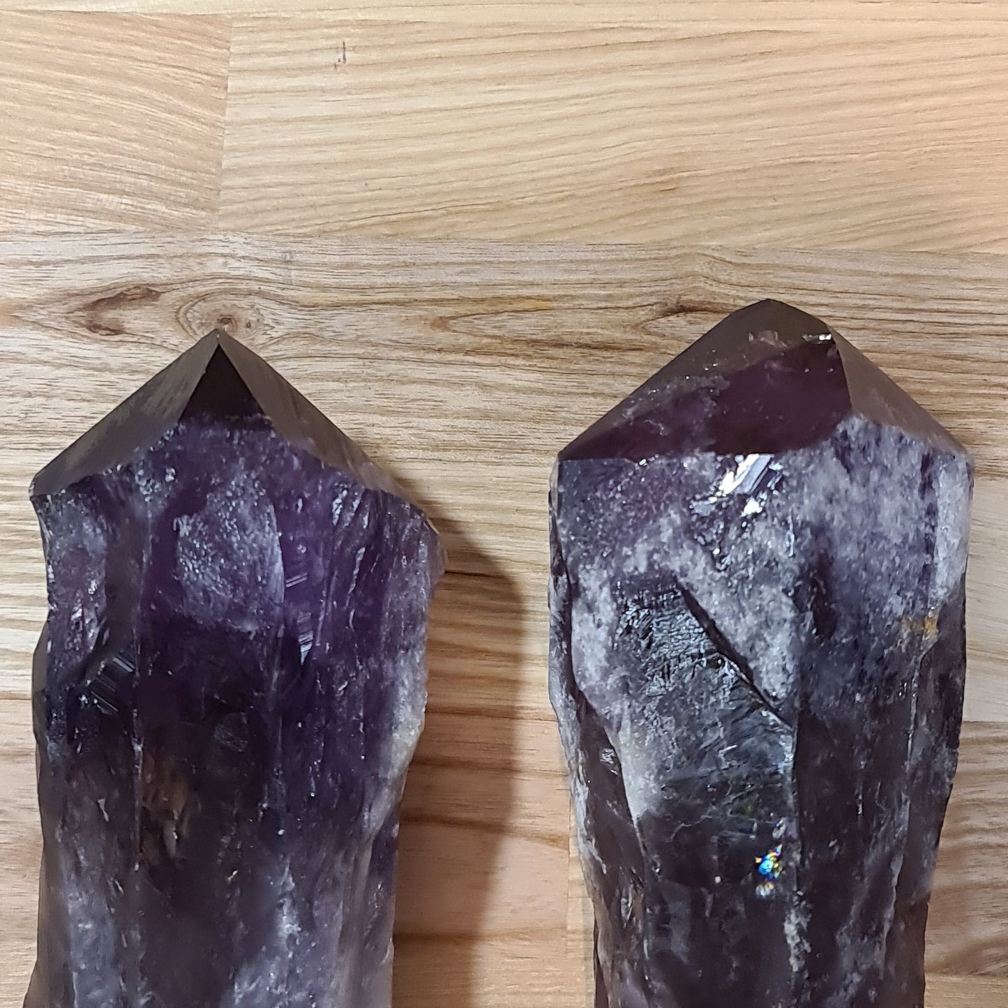 Amethyst 'Elestial' Torches