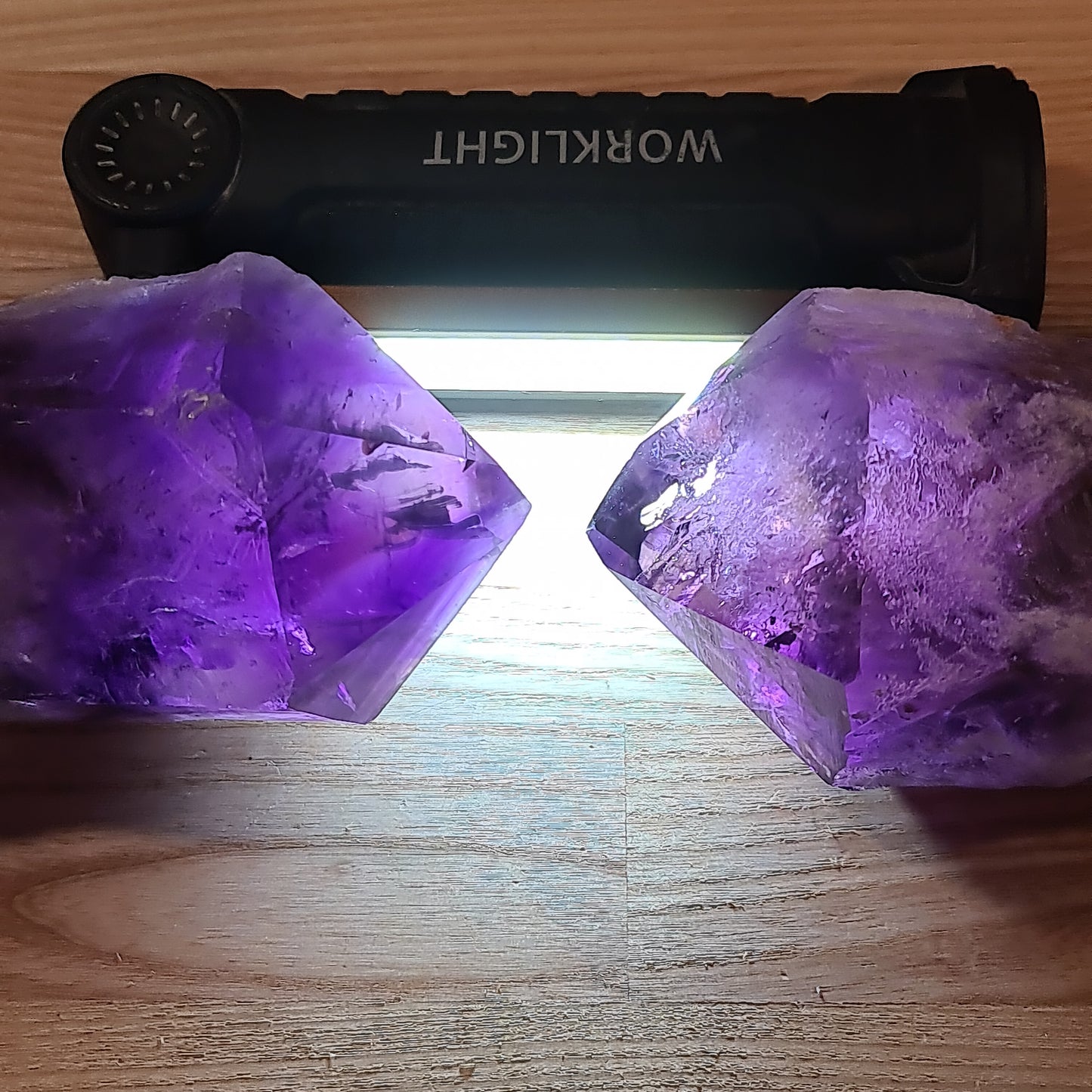 Amethyst 'Elestial' Torches