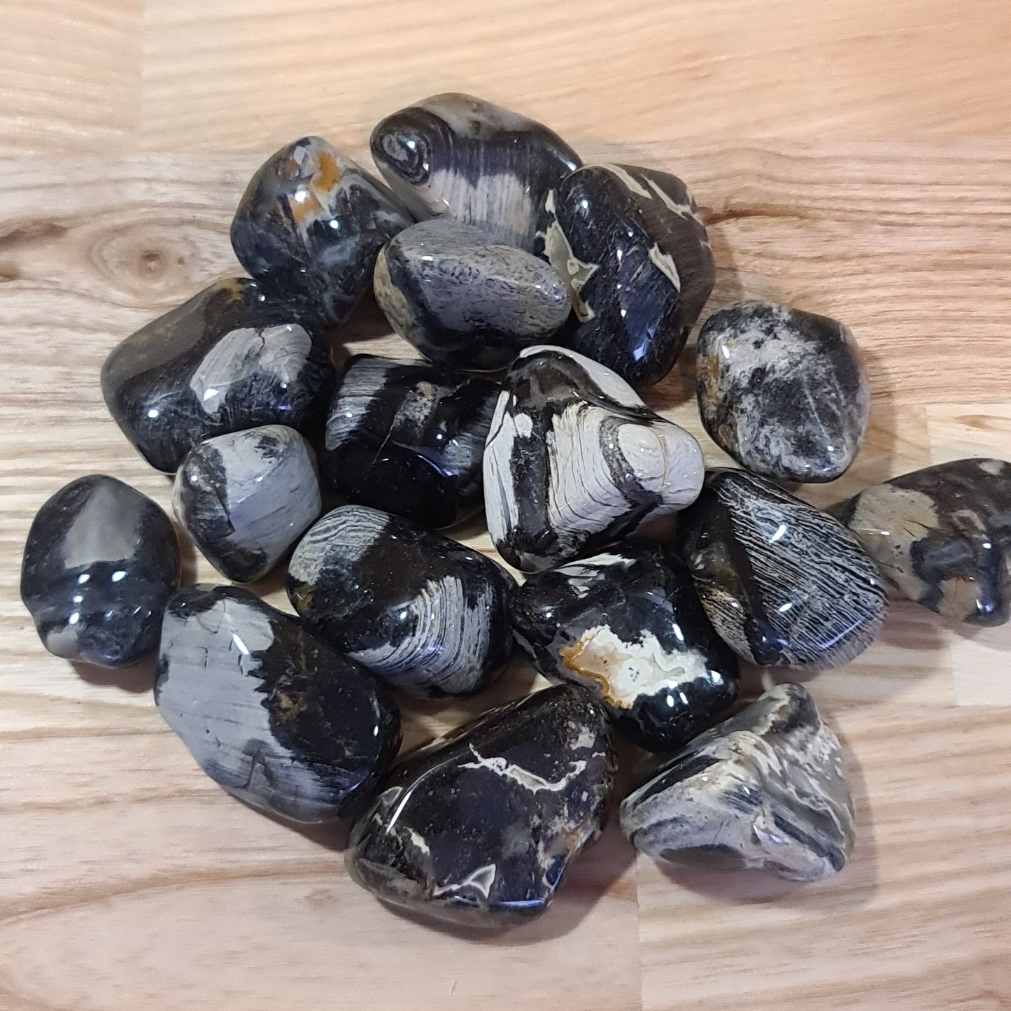 Silver Leaf Jasper Tumblestone