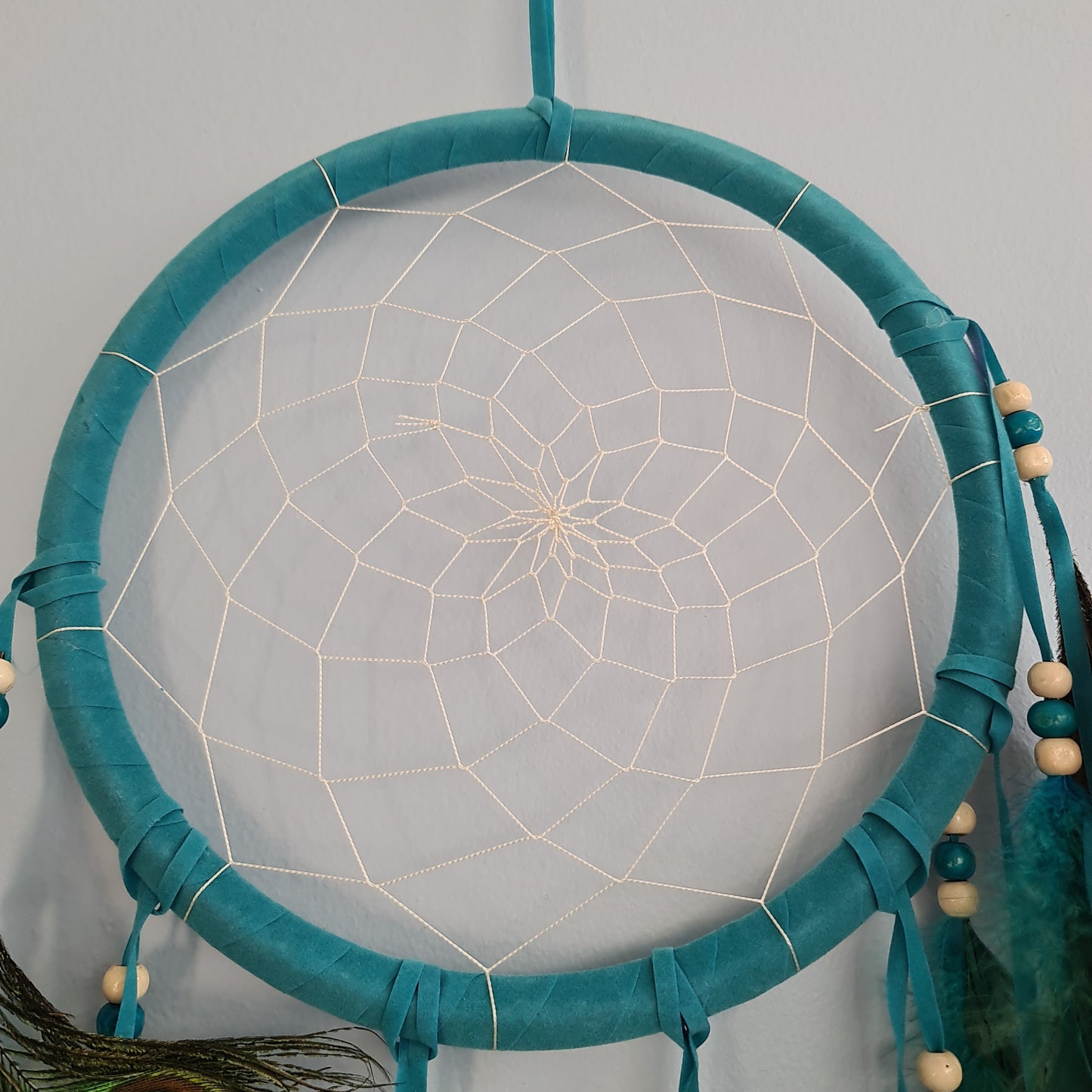 Peacock Feather Dreamcatcher