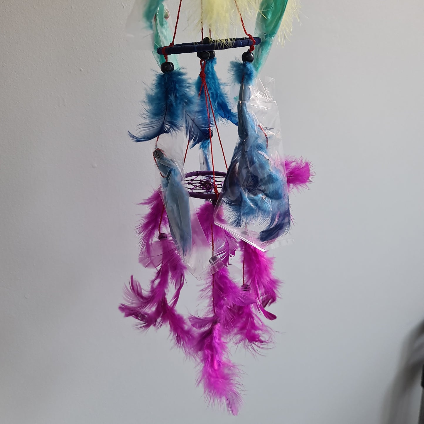 Chakra Feather Hanging Mobile