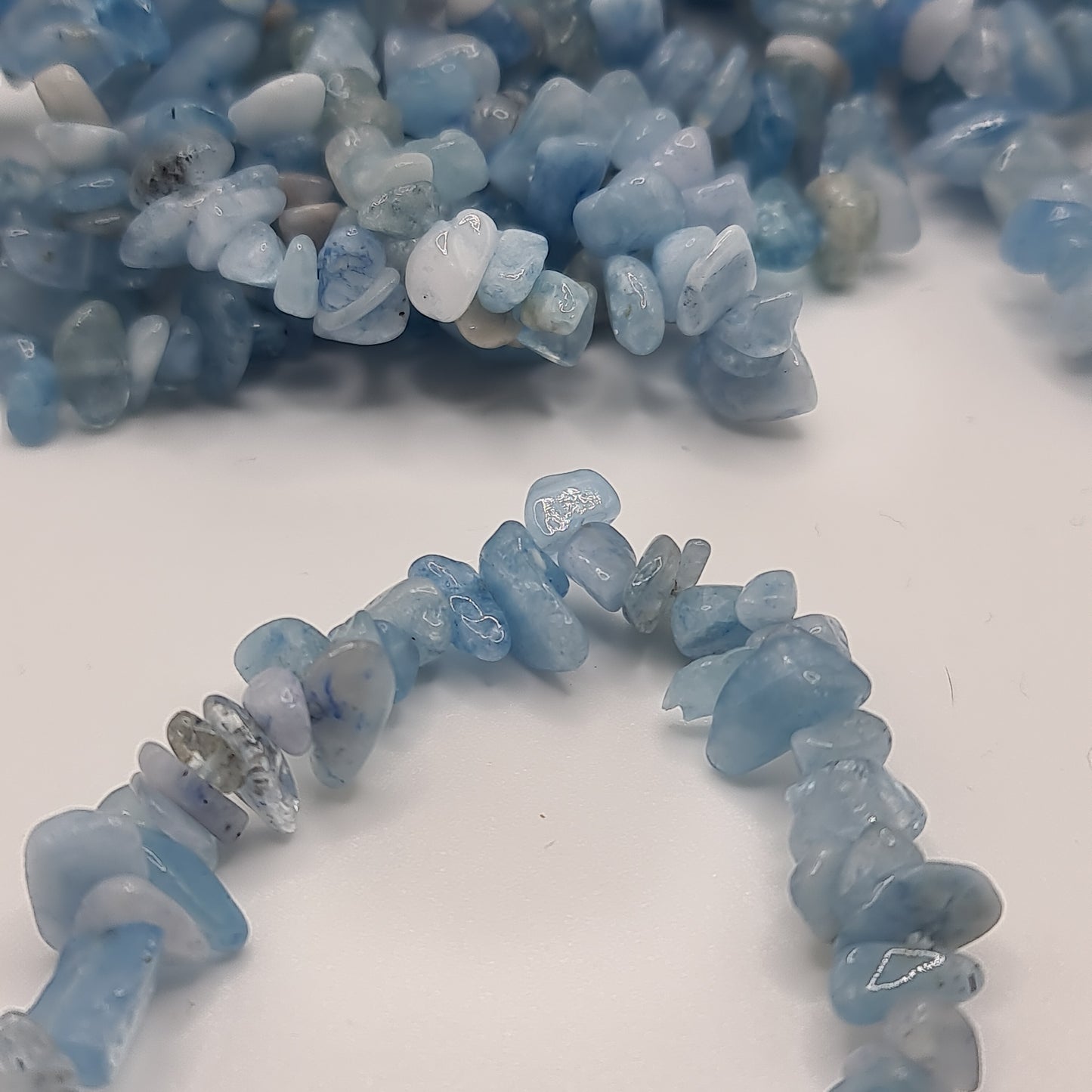 Aquamarine Chip Bracelet