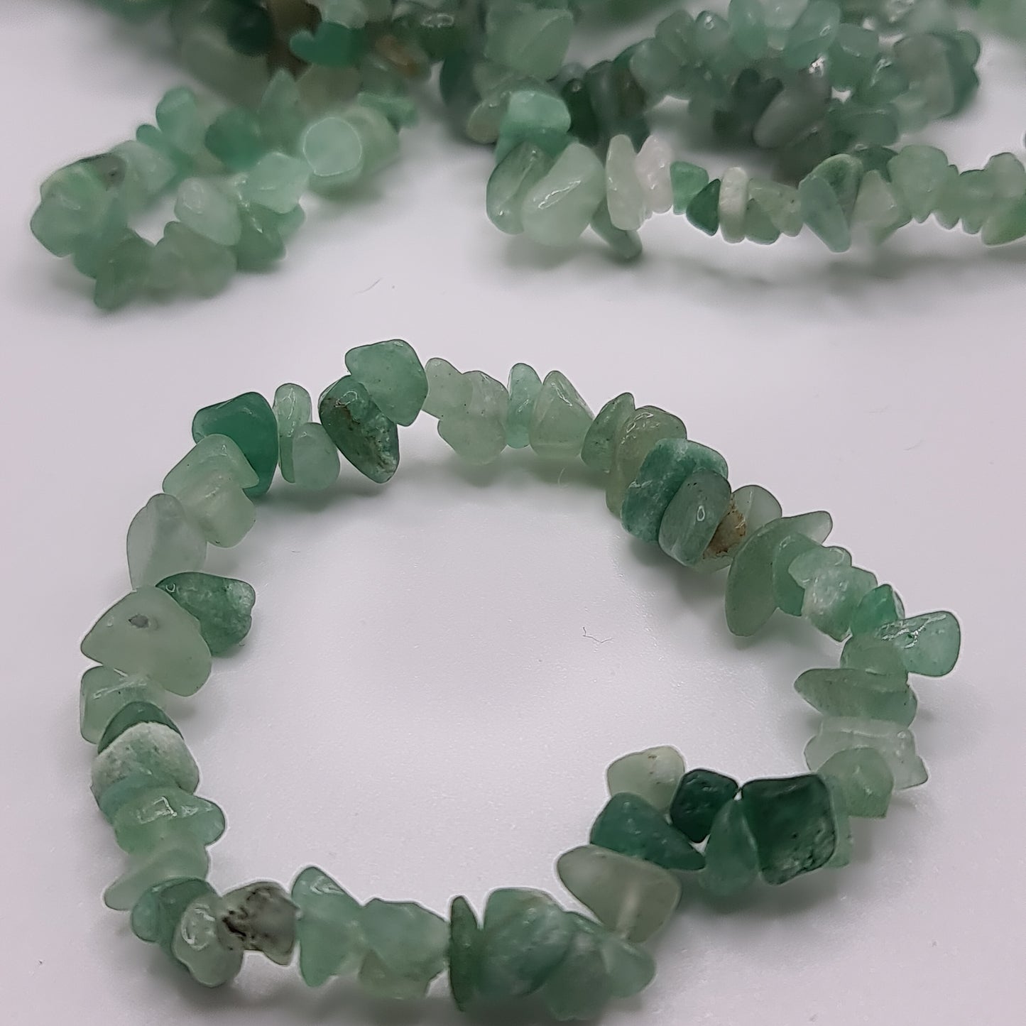 Green Aventurine Chip Bracelet