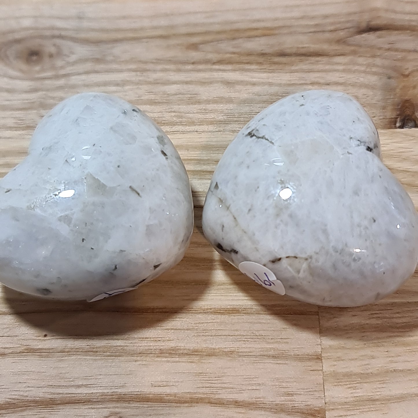 Rainbow Moonstone Puffy Heart (Medium)