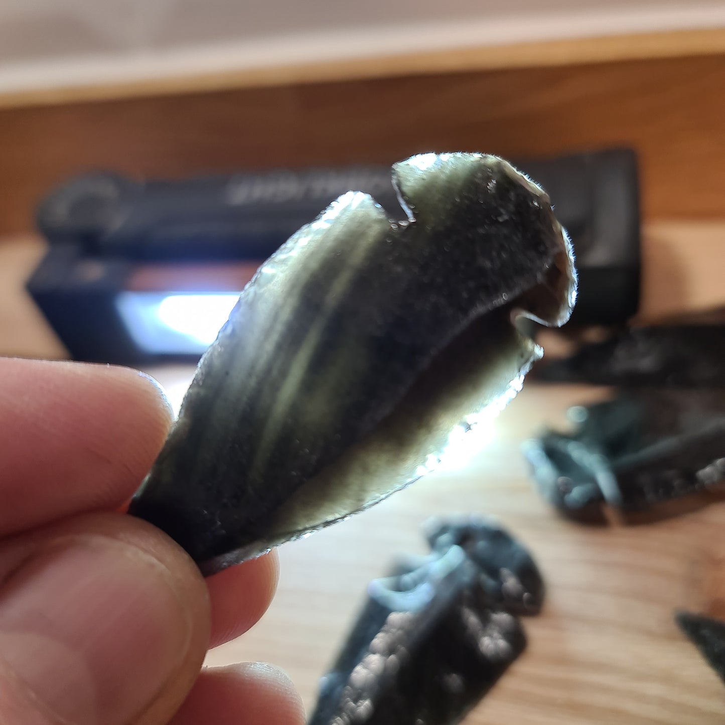Black Obsidian Spearheads