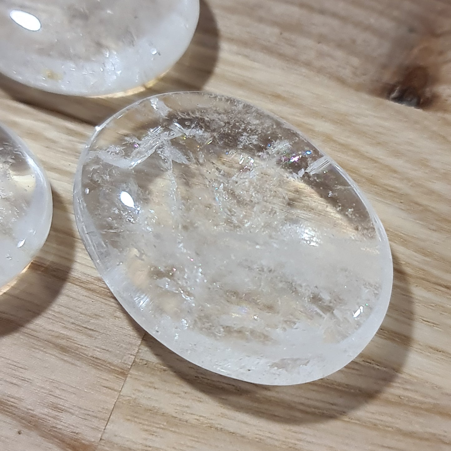Clear Quartz Tablet PalmStone
