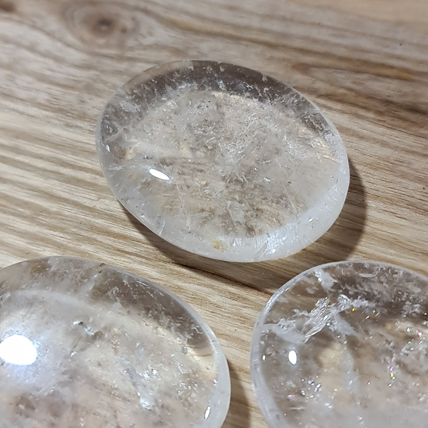 Clear Quartz Tablet PalmStone