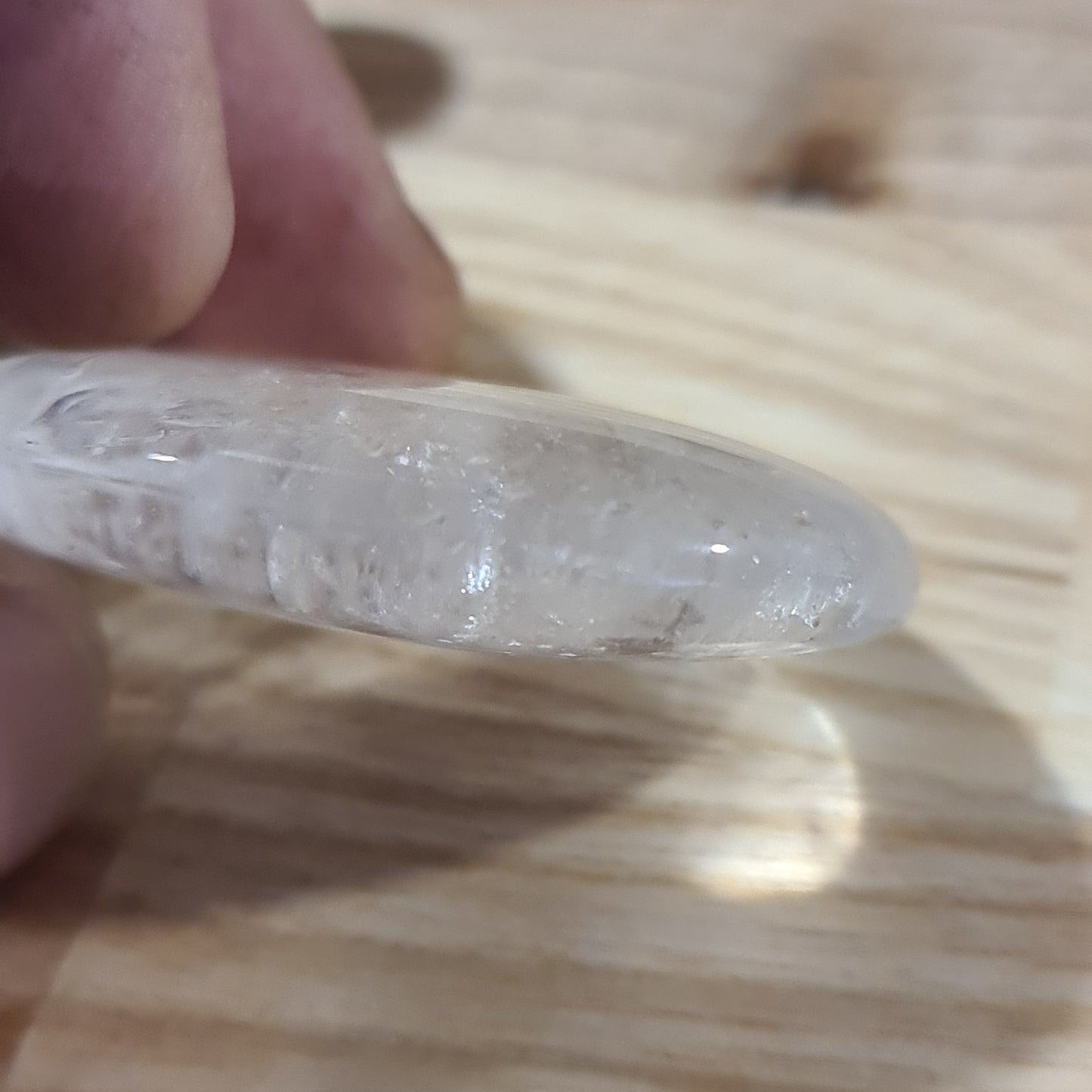 Clear Quartz Tablet PalmStone