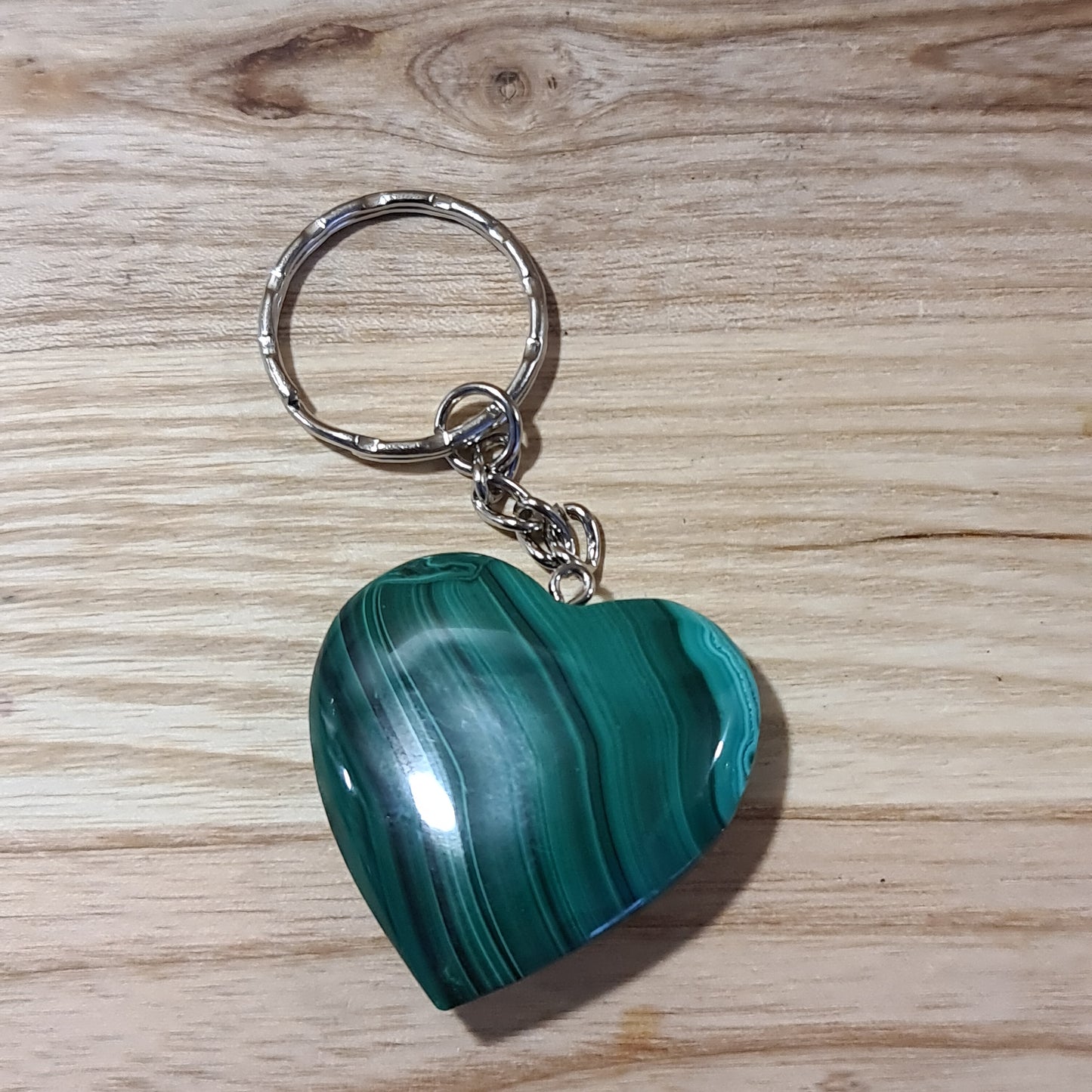 Malachite Polished Heart