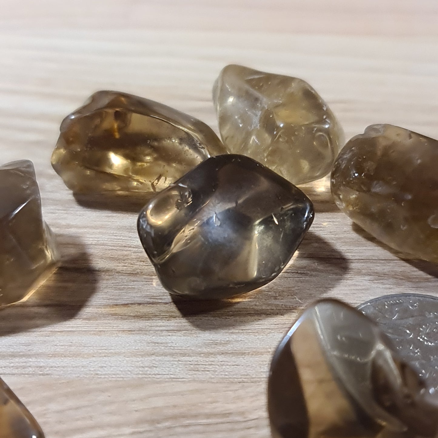 Smokey Citrine Polished Tumblestones