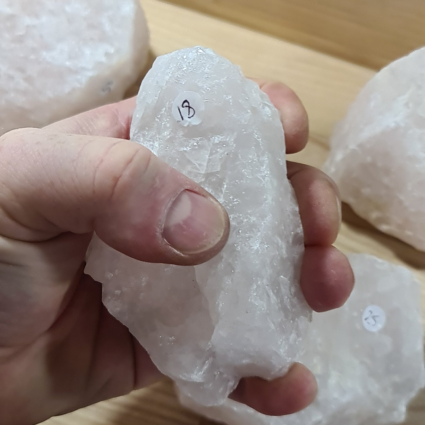 Rose Quartz "B" Grade rough pieces