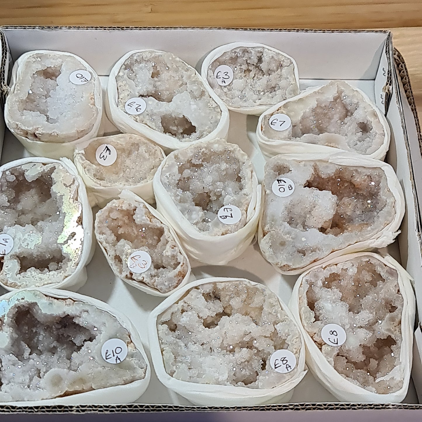 Angel Aura Quartz Geodes Box C