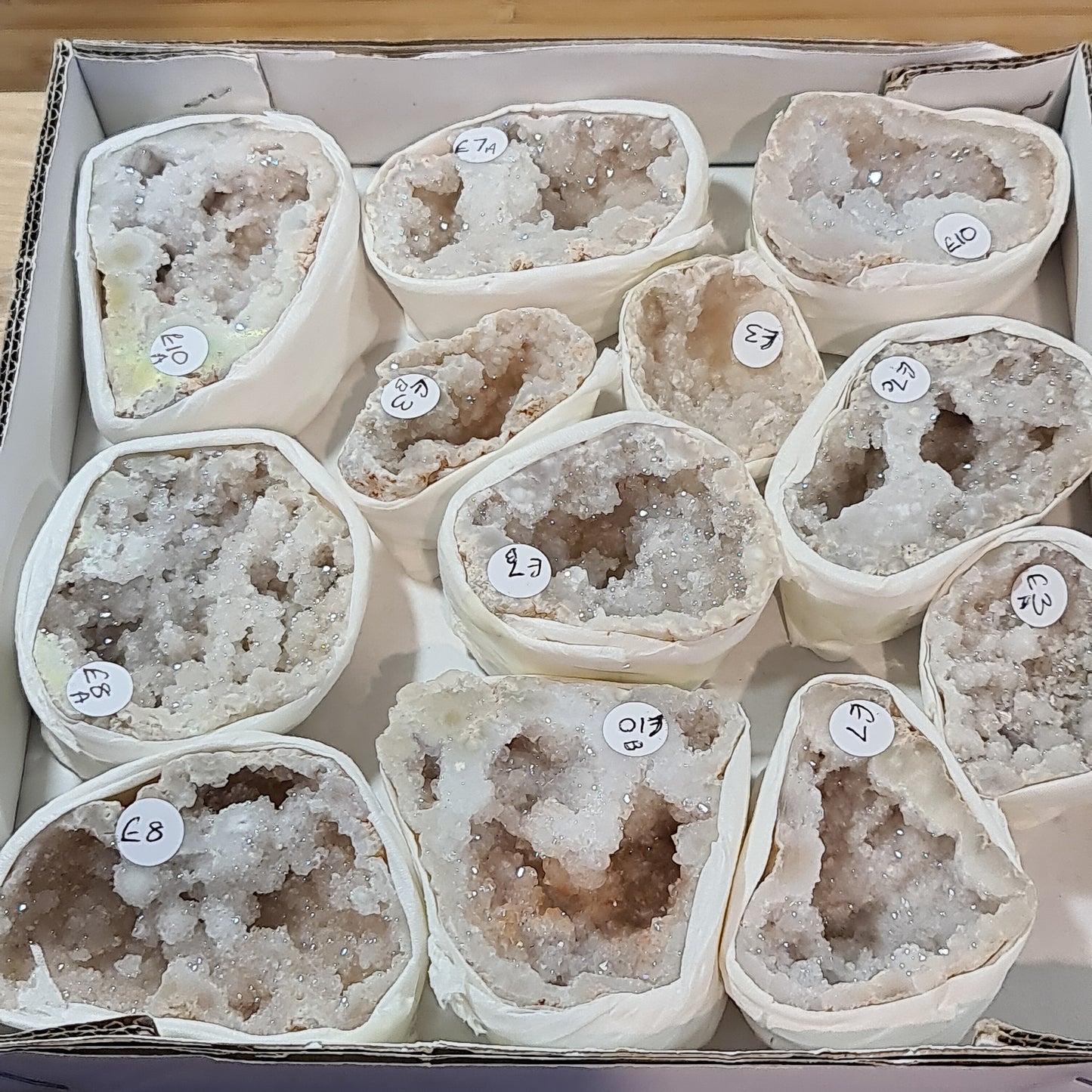 Angel Aura Quartz Geodes Box C