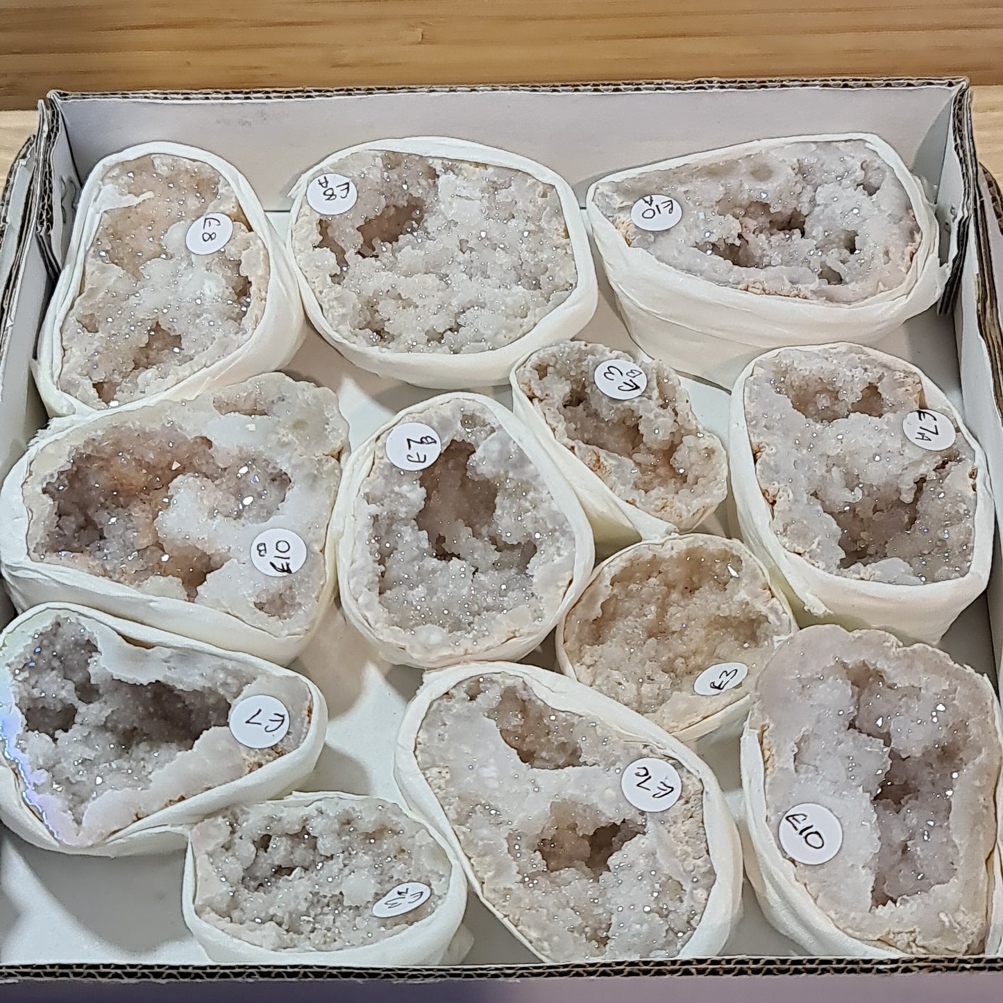 Angel Aura Quartz Geodes Box C
