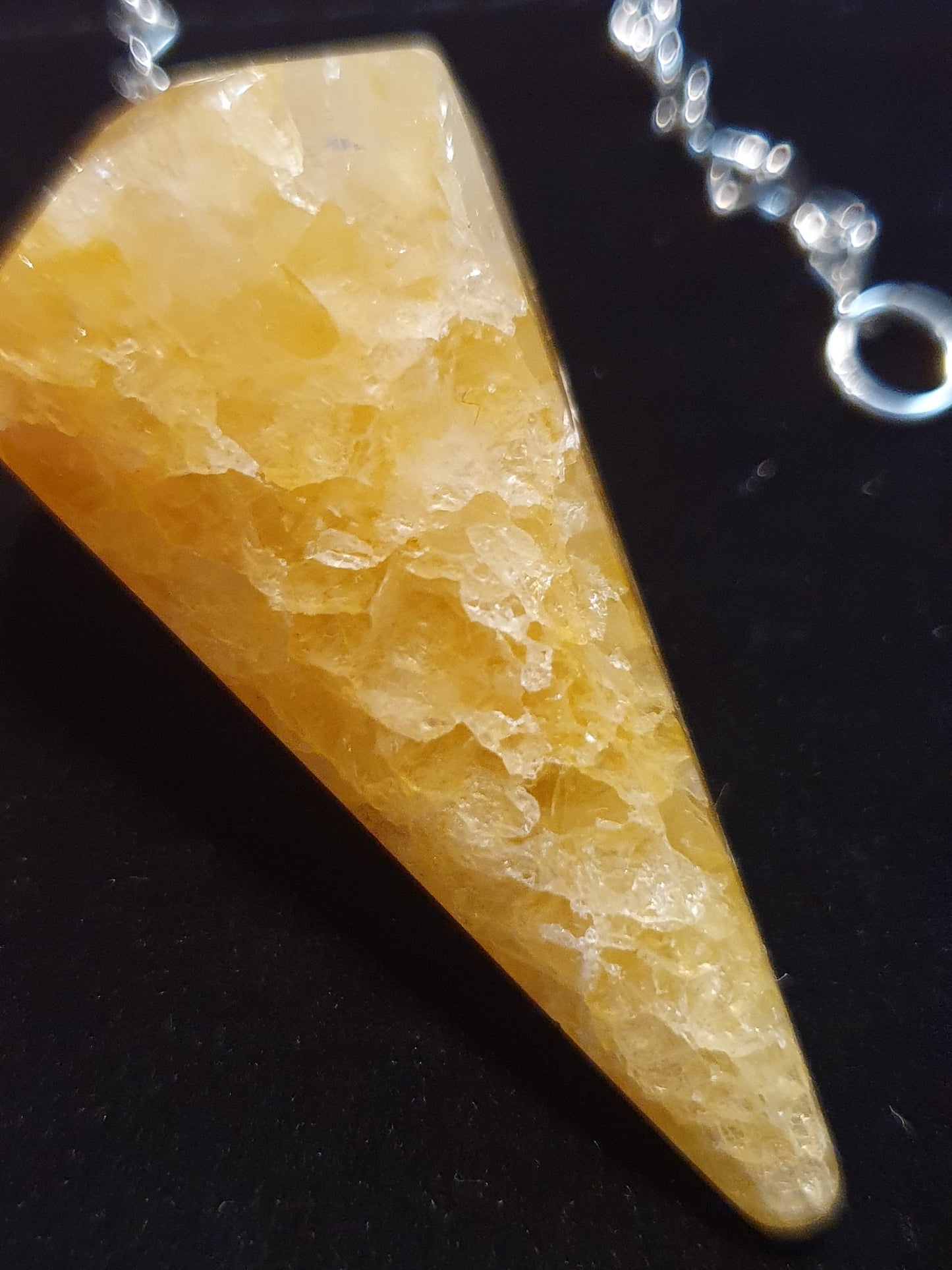 Citrine Faceted Pendulum