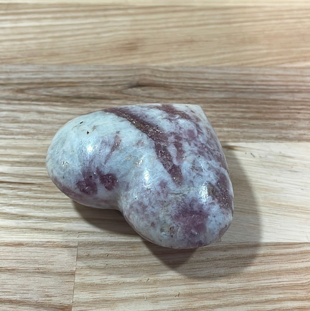 Pink Tourmaline Heart (in quartz matrix)