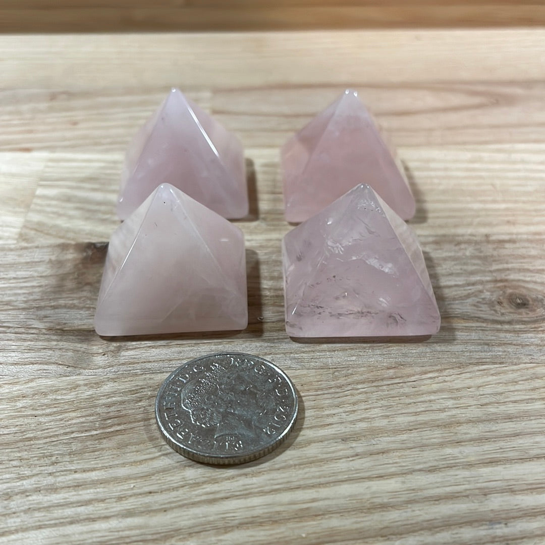 Rose Quartz Pyramid (small)