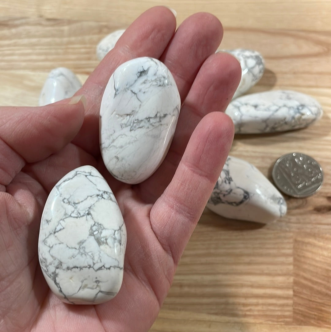 White Howlite Pebble
