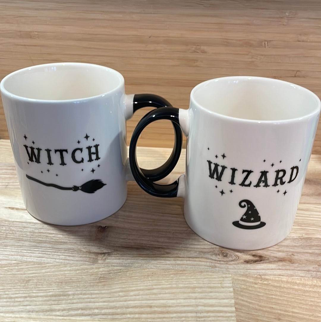 Witch and Wizard Mug Set
