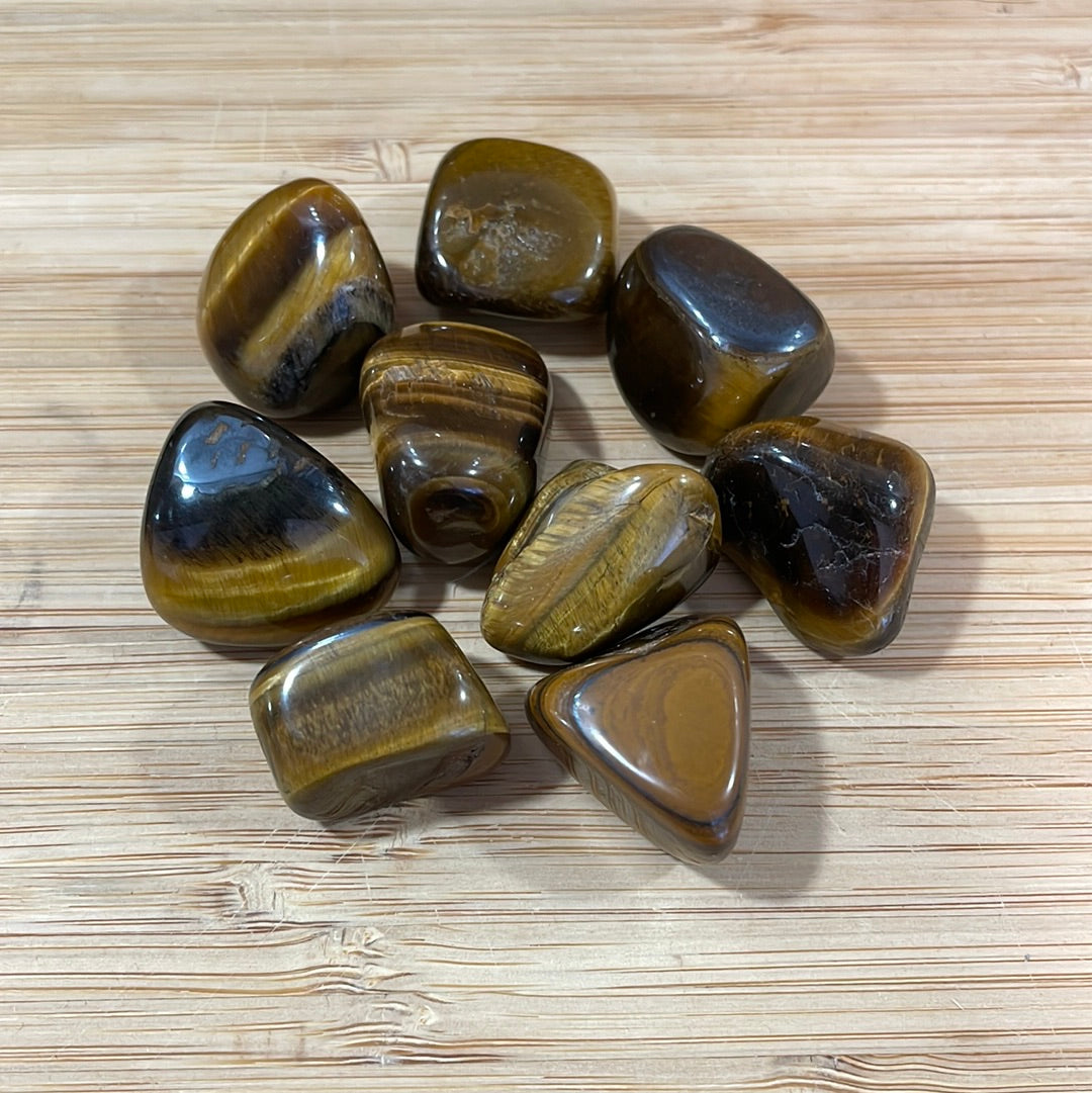Tigers Eye Gold Tumblestone
