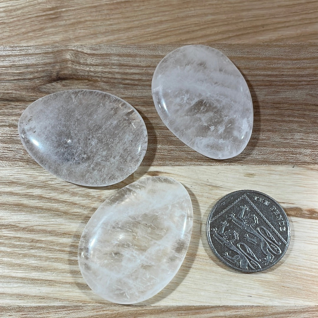 Clear Quartz Thumb Stone