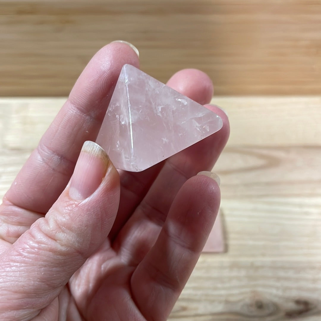 Rose Quartz Pyramid (small)