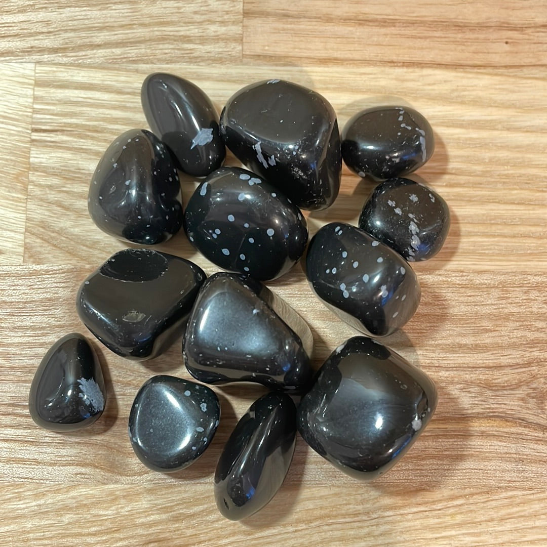 Snowflake Obsidian Tumblestone
