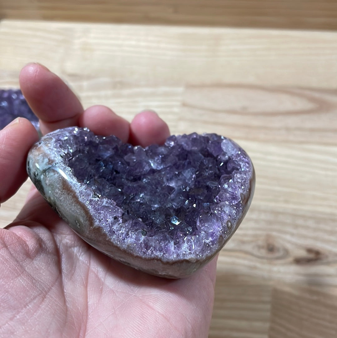 Amethyst Hearts Druzy