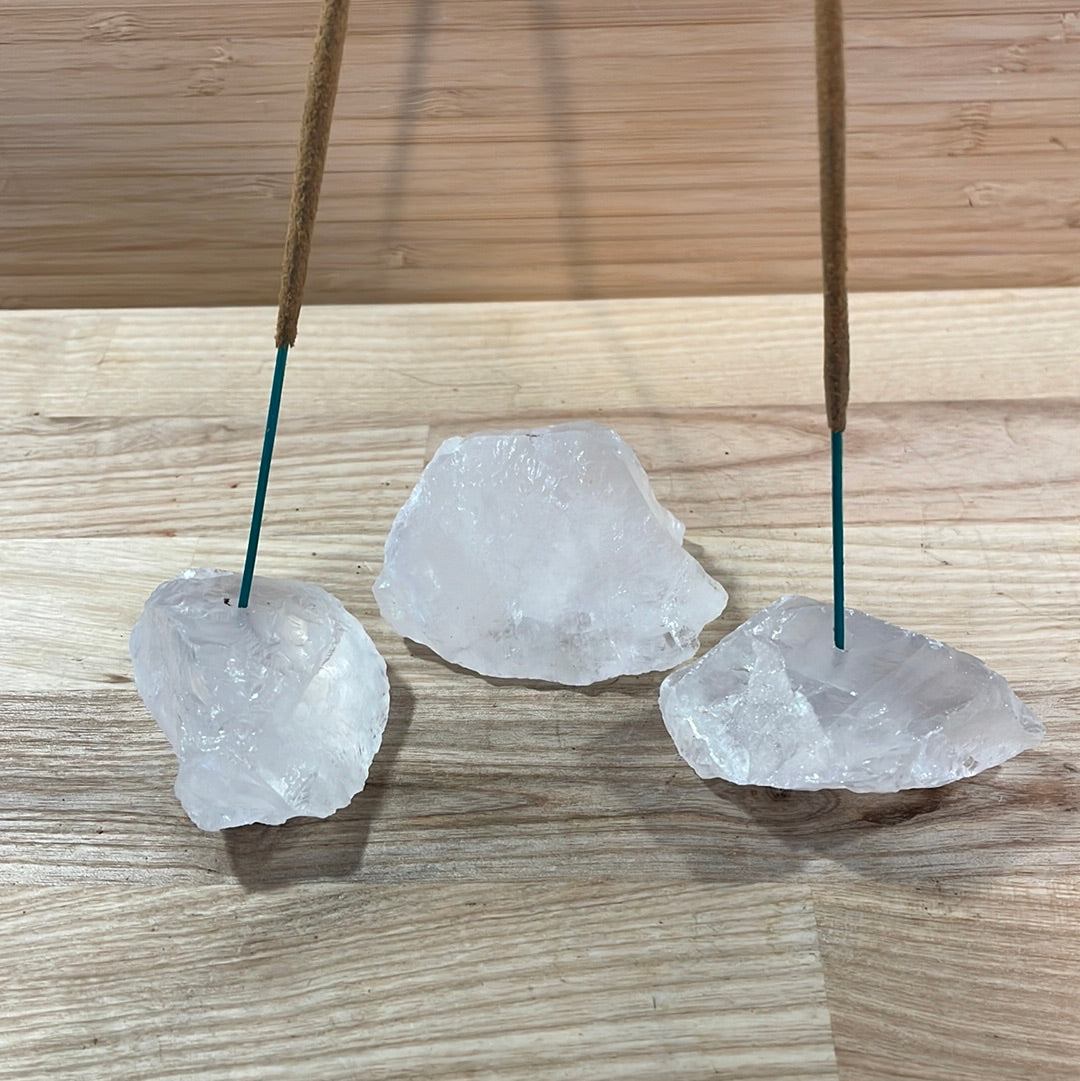 Clear Quartz Incense Holder