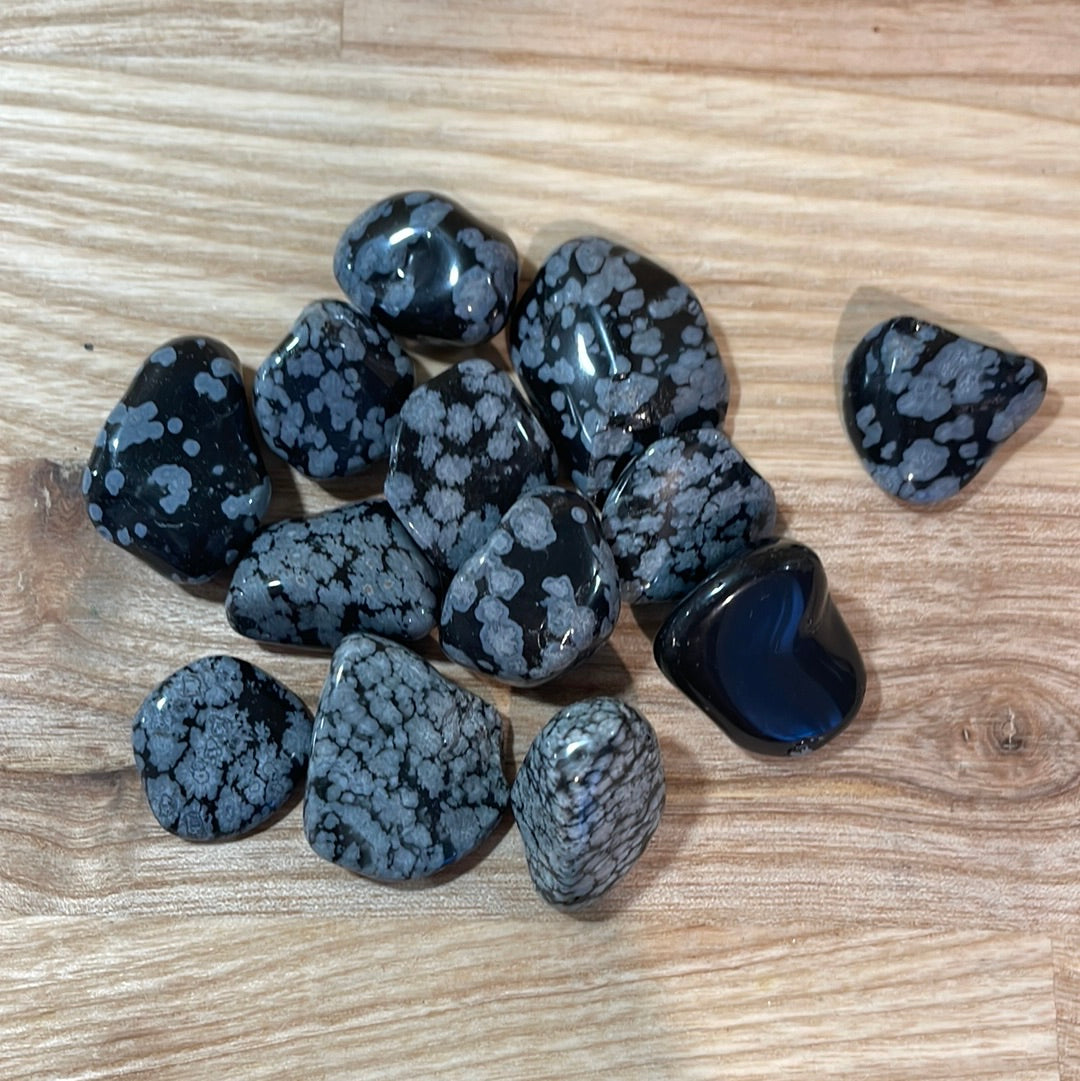 Snowflake Obsidian Tumblestone