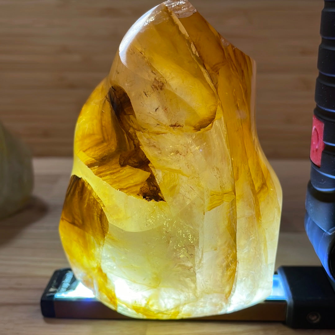 Golden Healer Quartz Flame