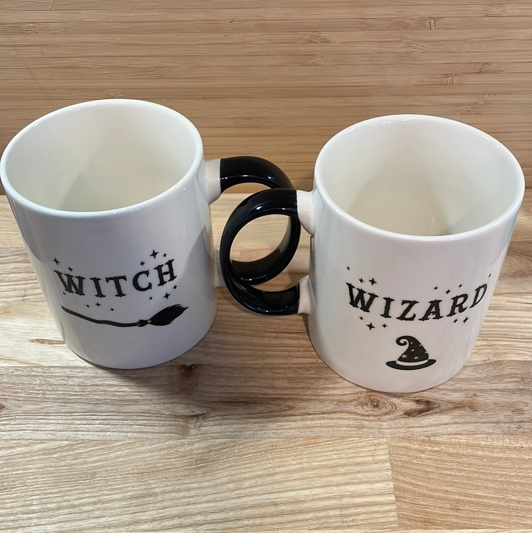 Witch and Wizard Mug Set