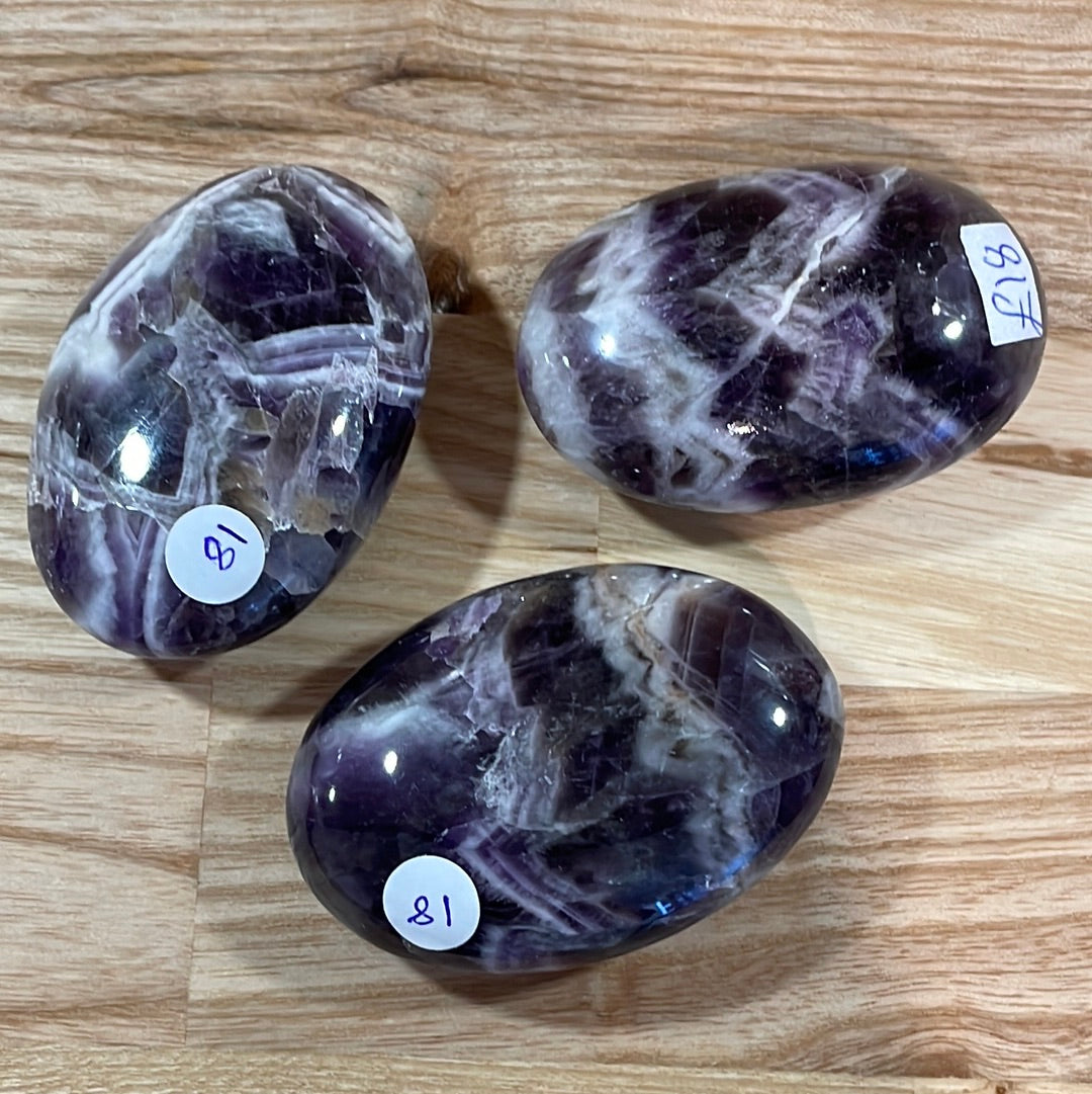 Chevron Amethyst Palmstone
