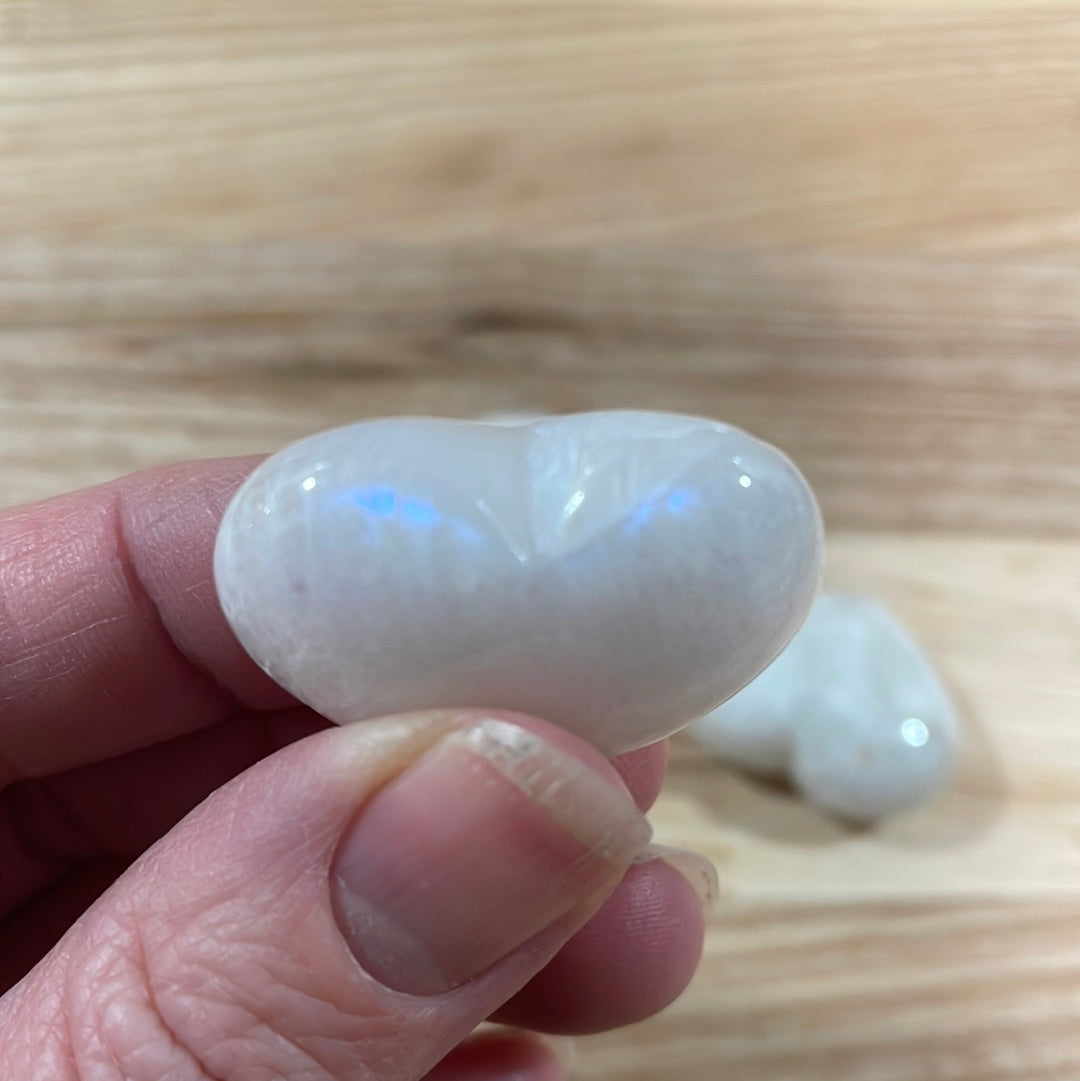 Rainbow Moonstone Heart (Small)