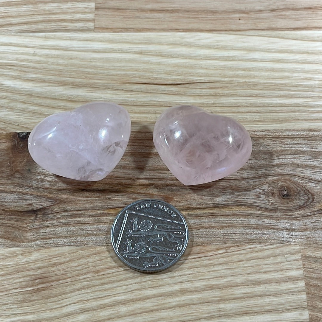 Rose Quartz Small Heart