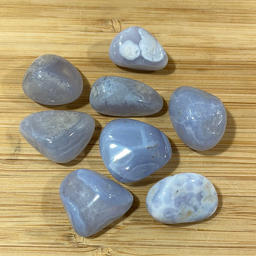 Blue Lace Agate Tumblestone