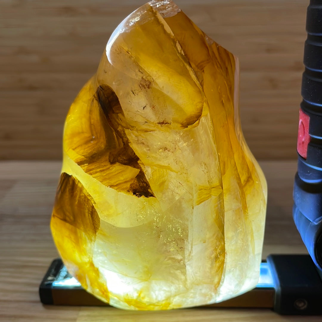 Golden Healer Quartz Flame