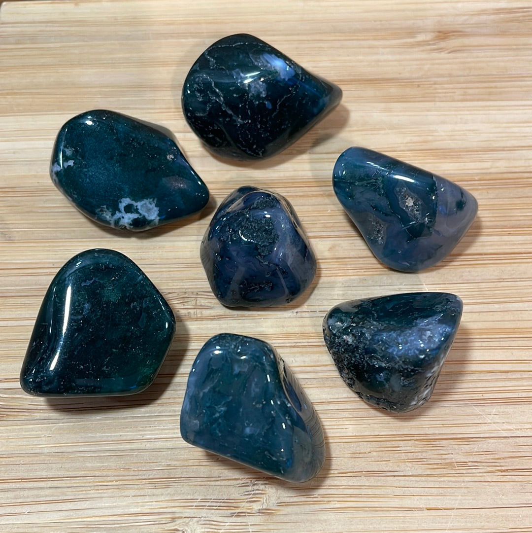 Moss Agate Tumblestone