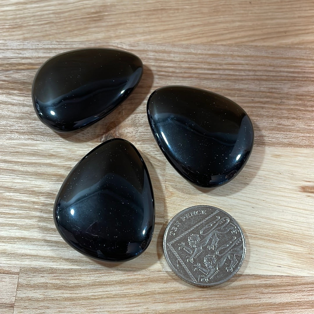Black Obsidian Worry Stone