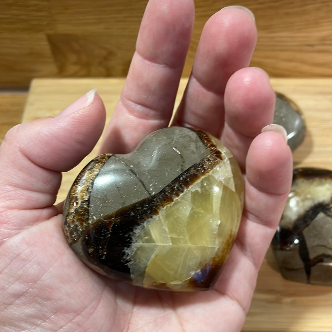 Septarian Puff Heart