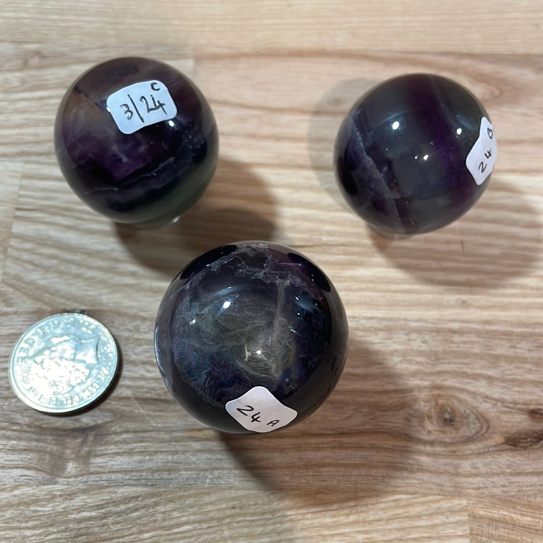 Fluorite Spheres - Rainbow ‘A’ Grade