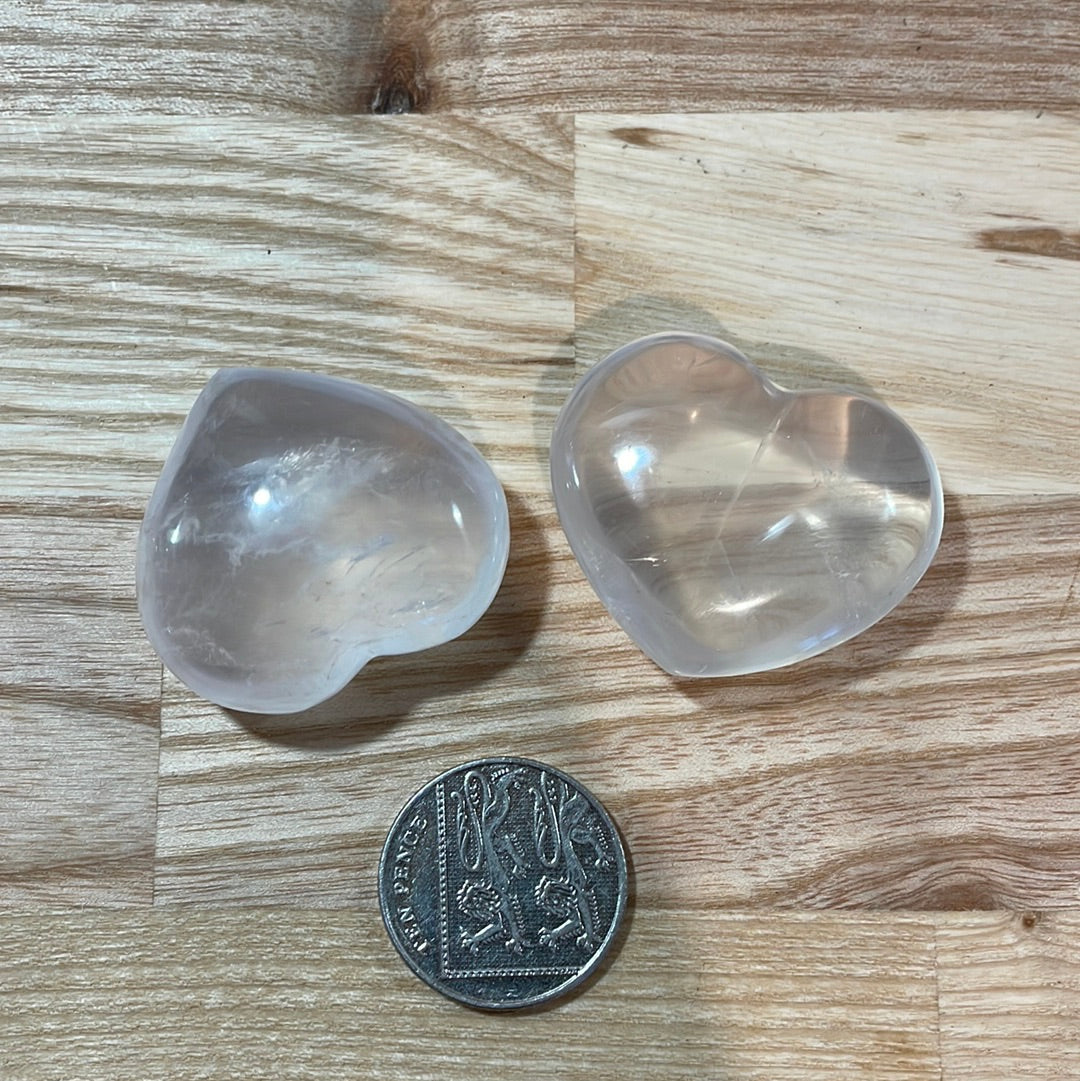 Clear Quartz Heart (small)