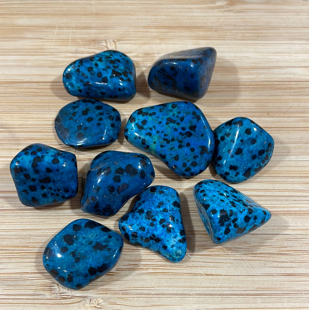 Blue Dalmatian Jasper Tumblestone