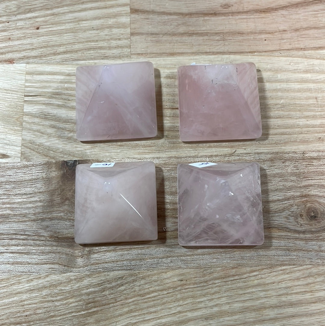 Rose Quartz Pyramid (small)