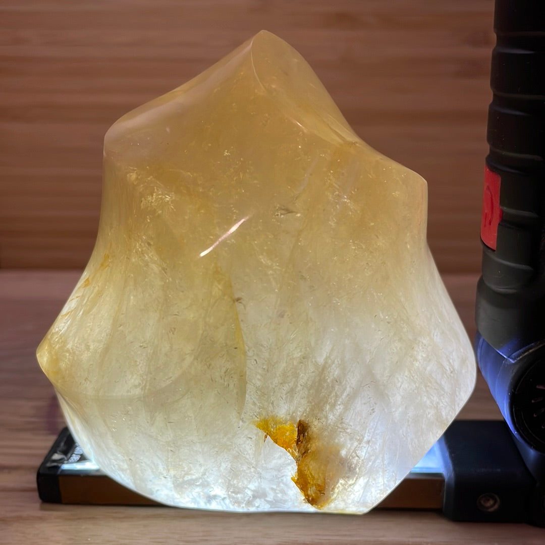 Golden Healer Quartz Flame