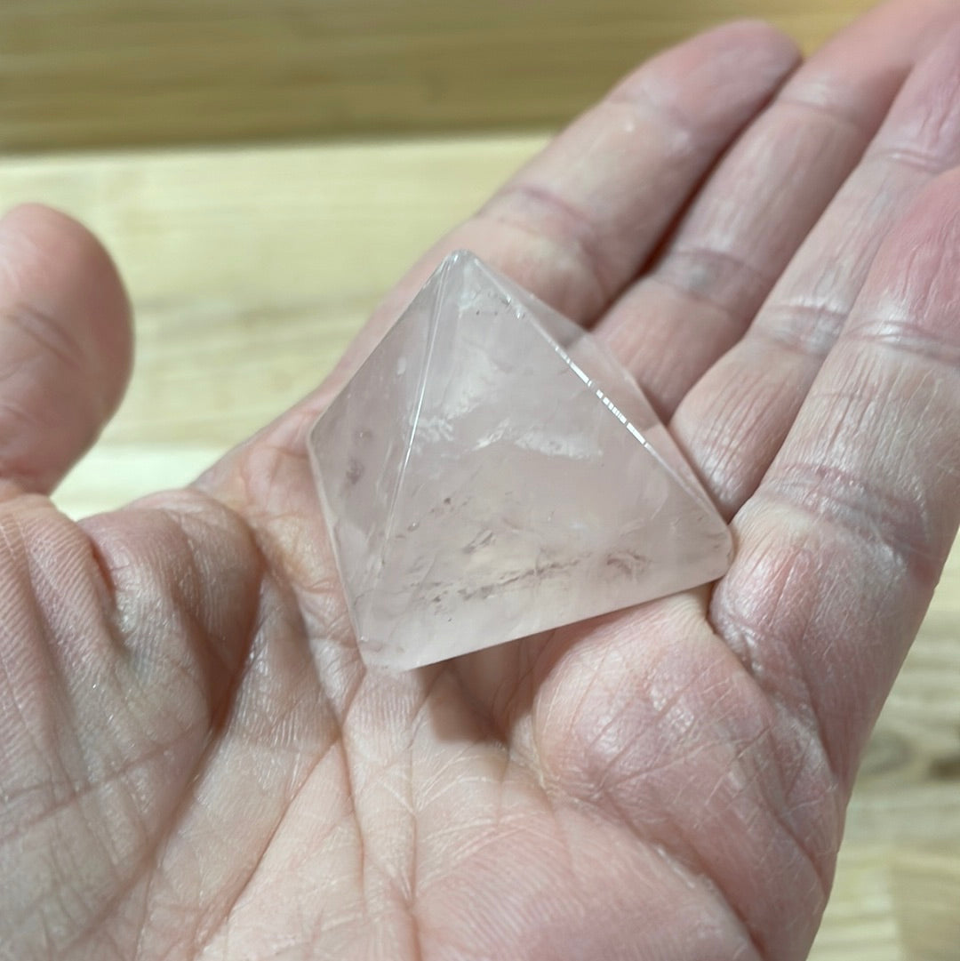 Rose Quartz Pyramid (small)